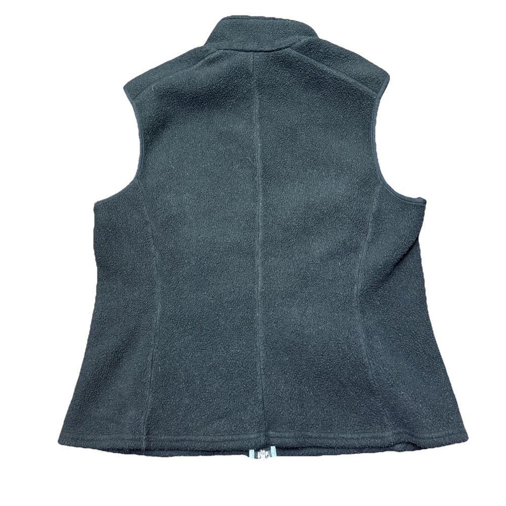 Patagonia Womens Flyer Full Zip Fleece Vest Size Large Made in USA Hiking Black - Picture 2 of 5